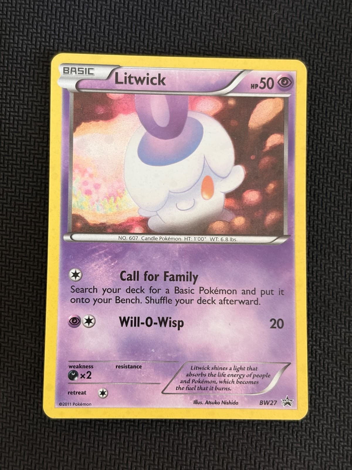 Pokemon Black Star Promo Litwick BW27