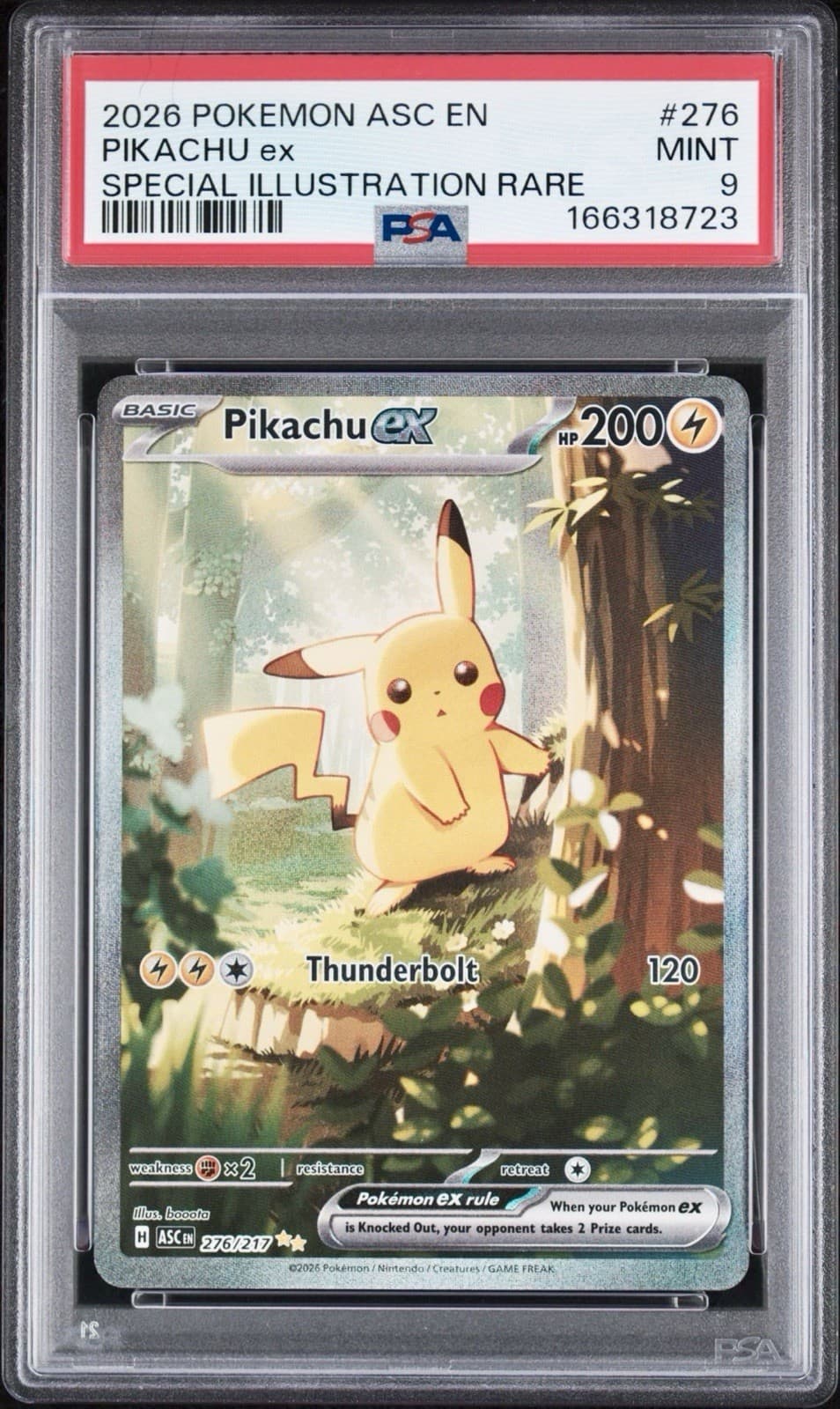 2026 Pokemon Pikachu ex Special Illustration Rare #276/217 PSA 9 MINT