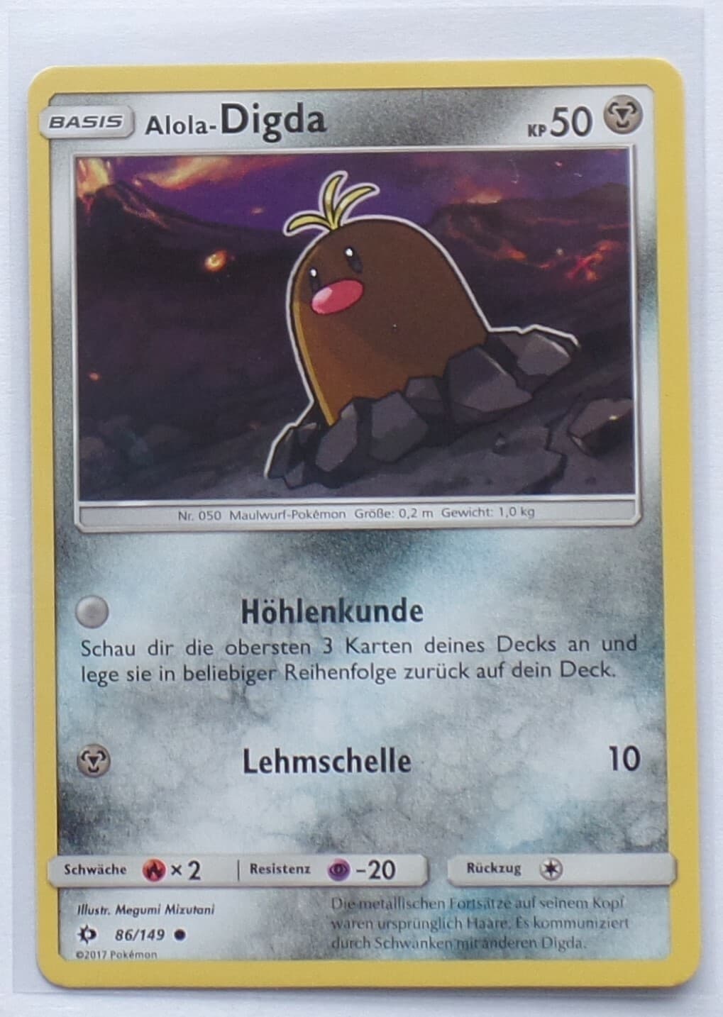 SM 01 Sonne & Mond/Deutsch - Alola-Digda – 86/149 •