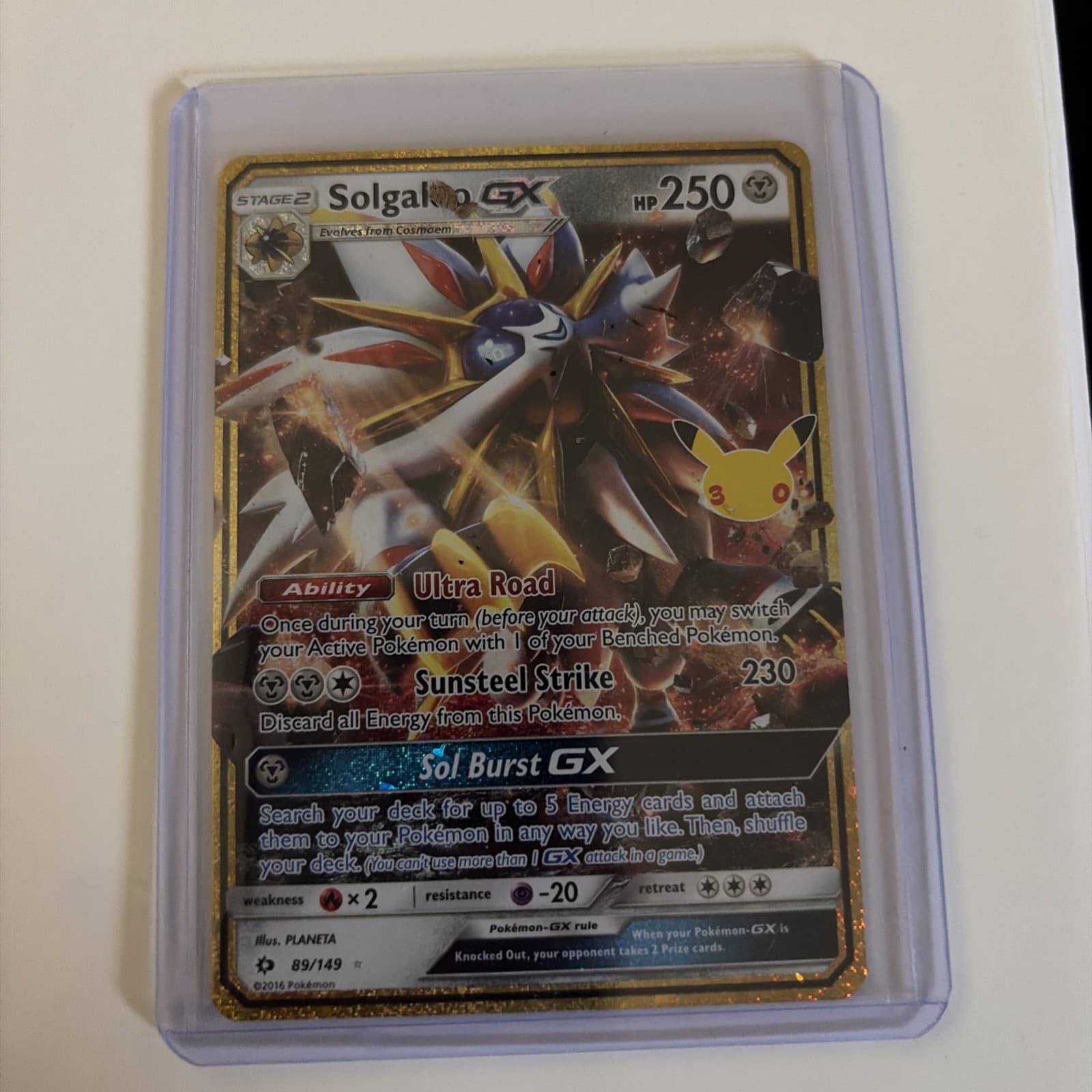 2026 Pokemon Solgaleo GX 89/149 30th Celebration Classic Collection