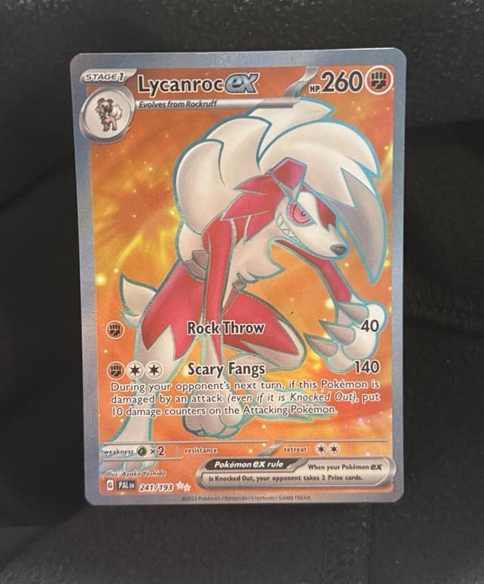 Lycanroc ex Holo Ultra Rare SV02: Paldea Evolved 241/193 NM