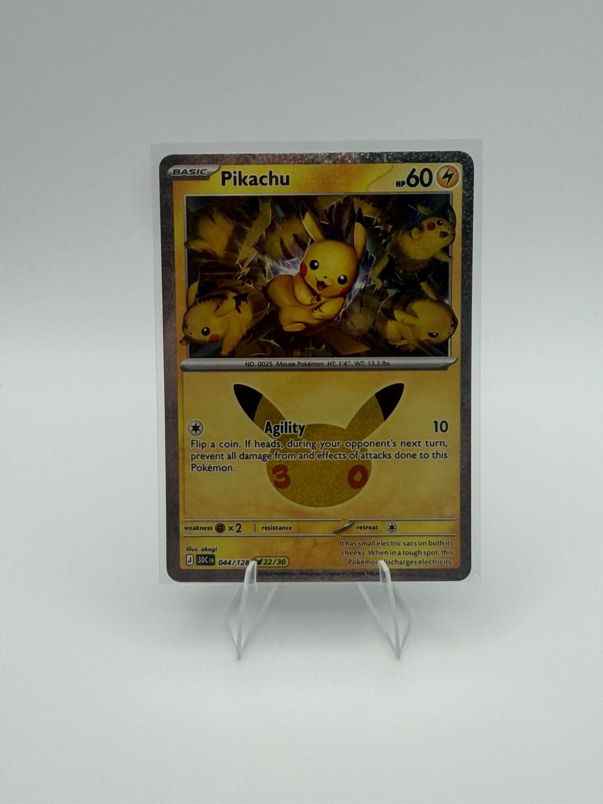 Pokemon 30th Anniversary 44/128 (22/30) Pikachu