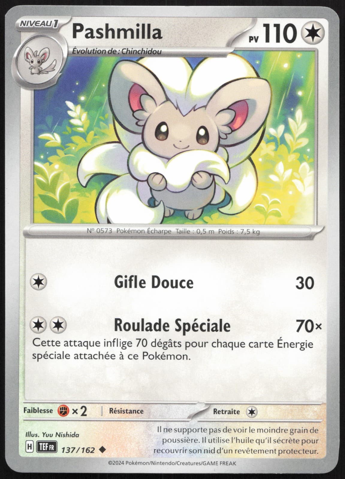 Carte Pokémon Pashmilla 137/162 Forces Temporelles Français