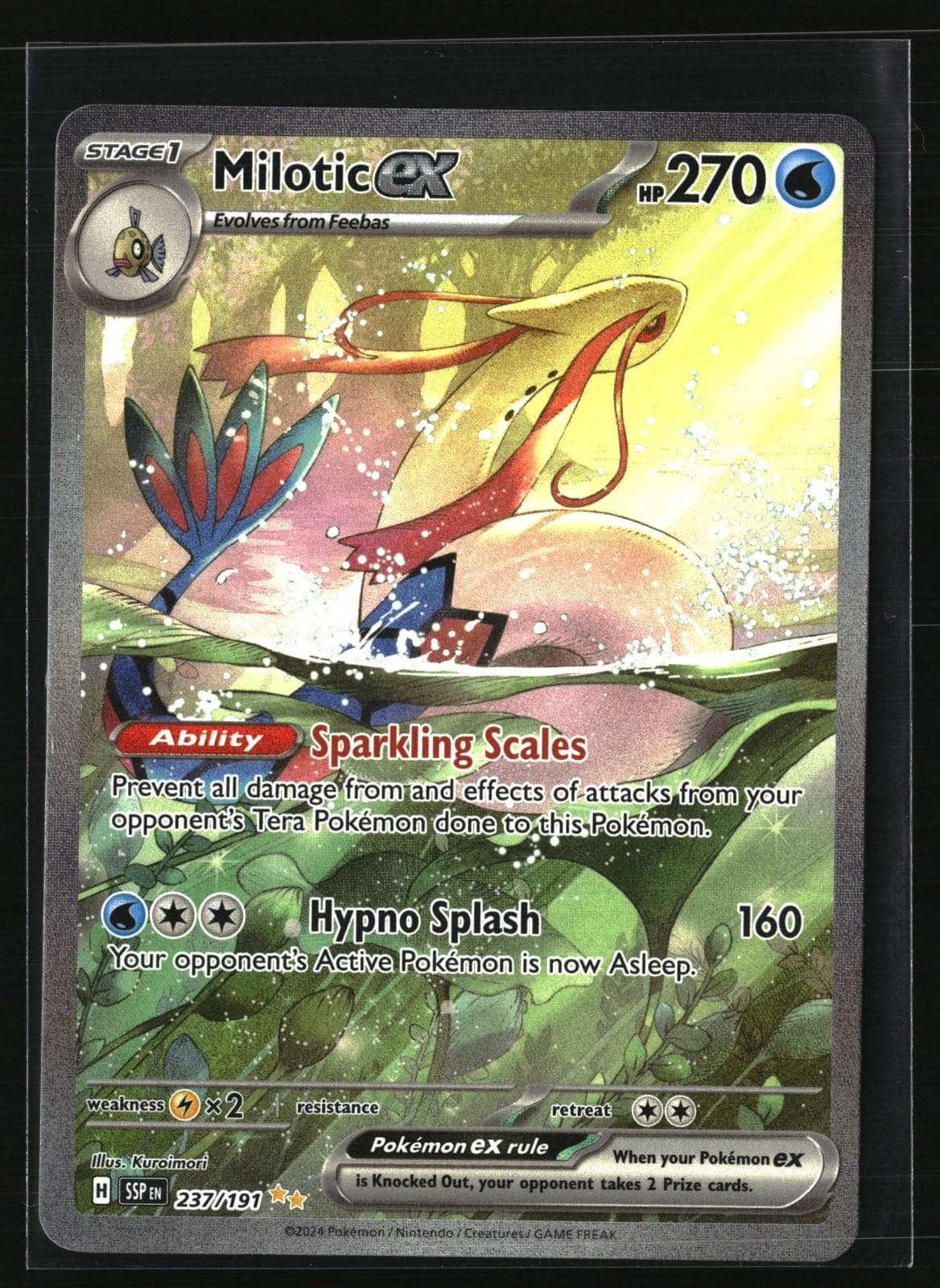 MILOTIC EX 237/191 SPECIAL ILLUSTRATION RARE SURGING SPARKS POKEMON HOLO NM