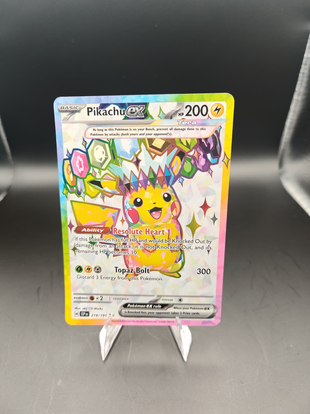 Pikachu ex Surging Sparks Ultra Rare 219/191 LP
