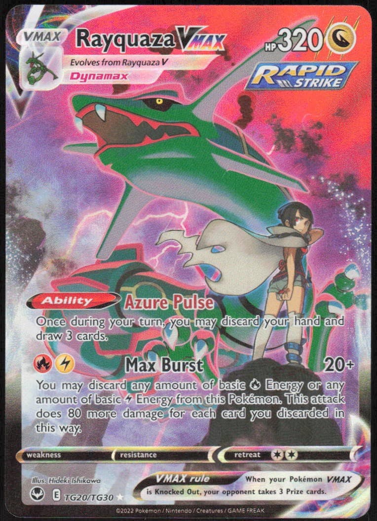 Rayquaza VMAX TG20/TG30 Silver Tempest Trainer Gallery Holo Ultra Rare NM EN