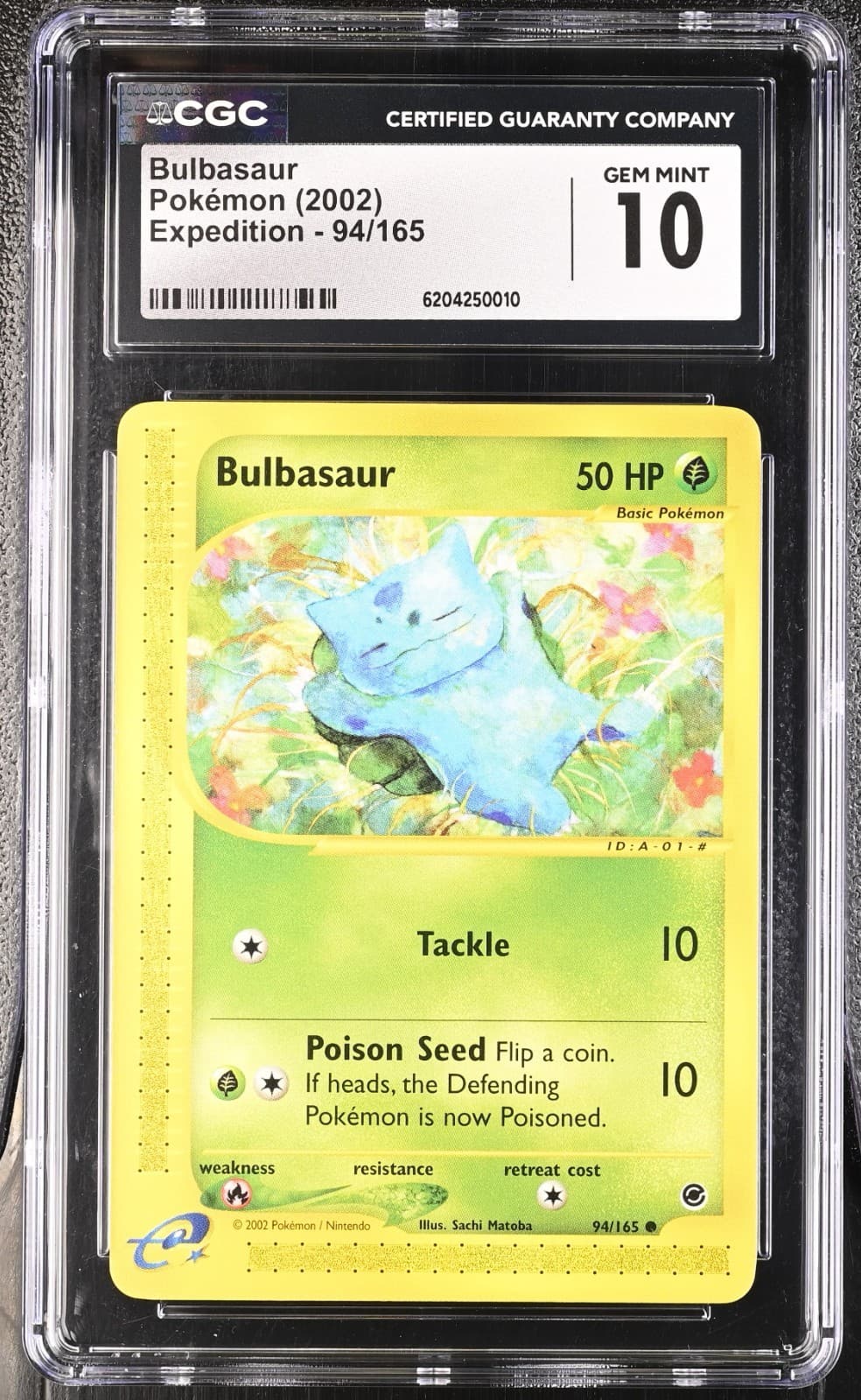 Pokemon Bulbasaur 94/165 Expedition - CGC 10