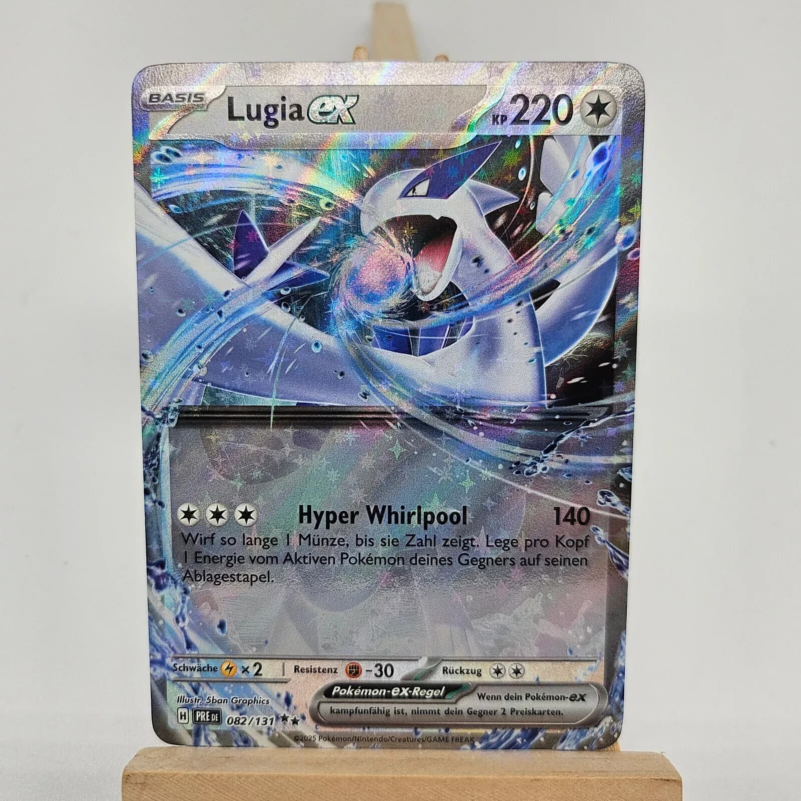 Pokemon Karte Lugia EX 082/131 Prismatische Entwicklungen deutsch Near Mint