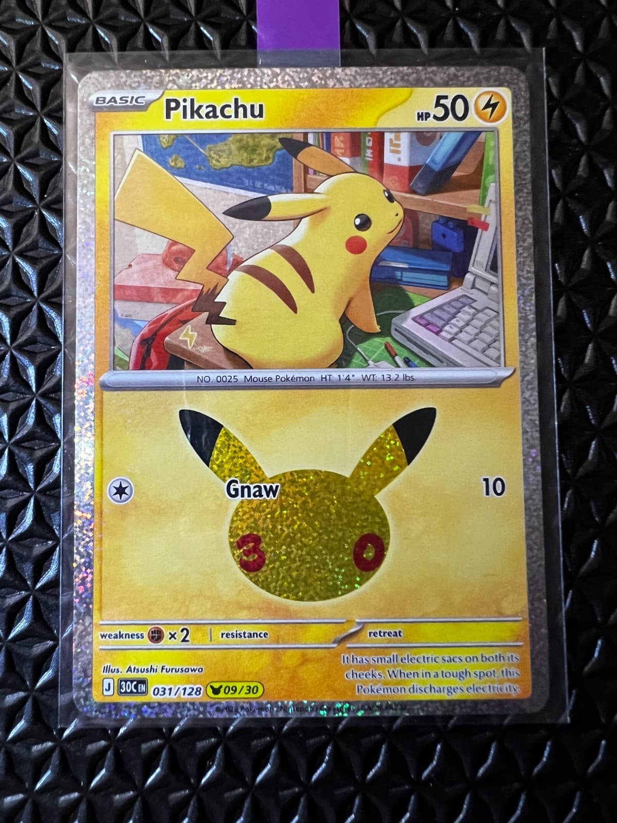 Pikachu 30th anniversary 31/128 (9/30) Pokemon TCG Celebration