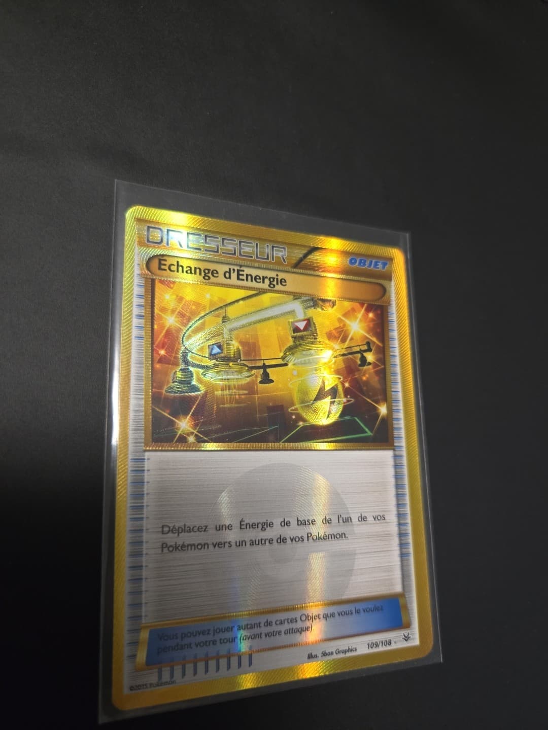 Carte Pokémon Echange d'Energie 109/108 XY Ciel Rugissant Français