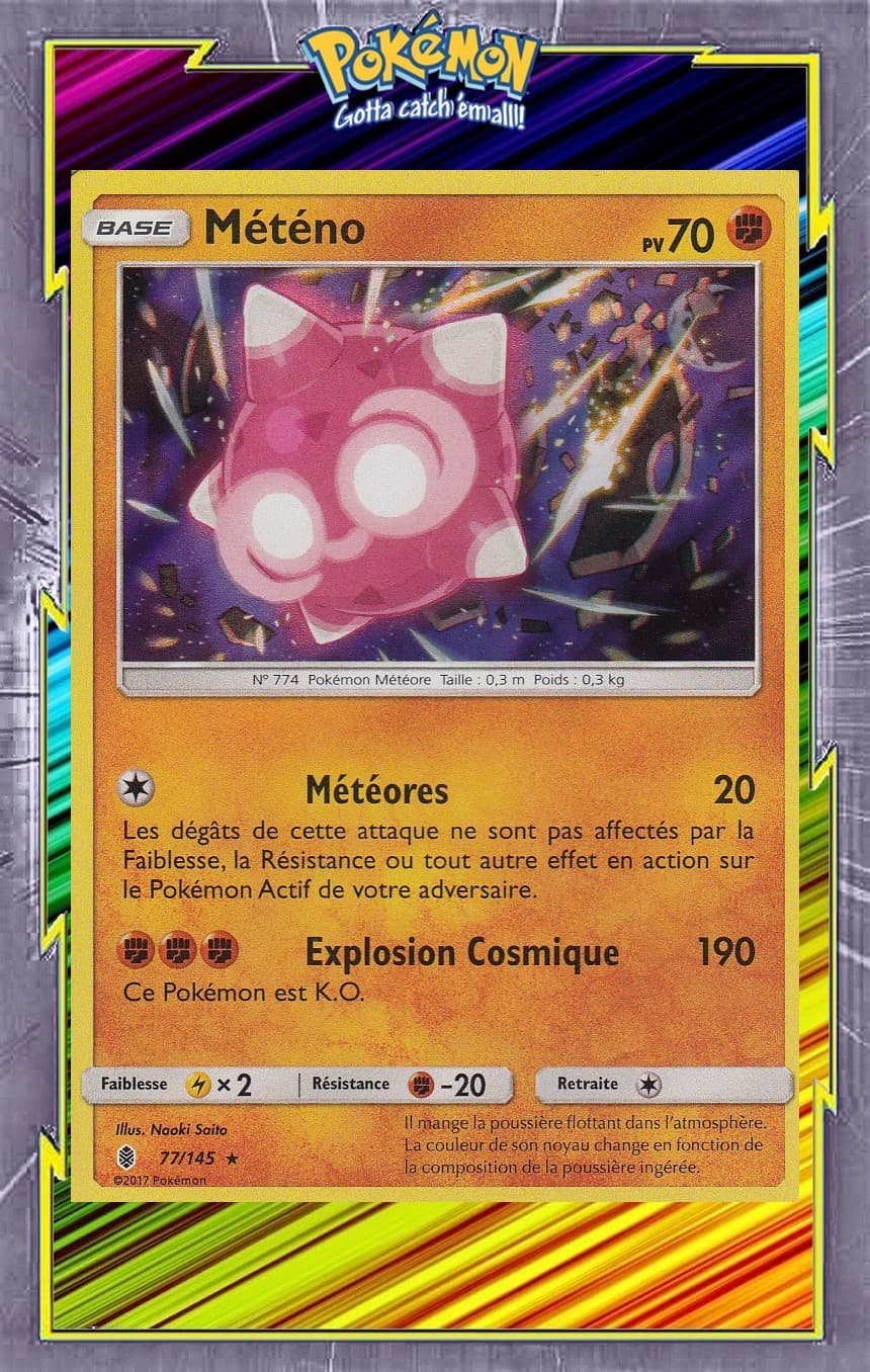 Météno Holo - SL02:Gardiens Ascendants - 77/145 - Carte Pokemon Neuve Française
