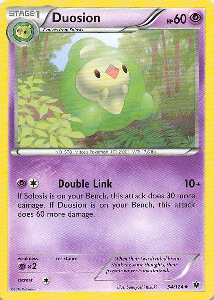Pokemon Card - Duosion - (34/124 - Fates Collide)