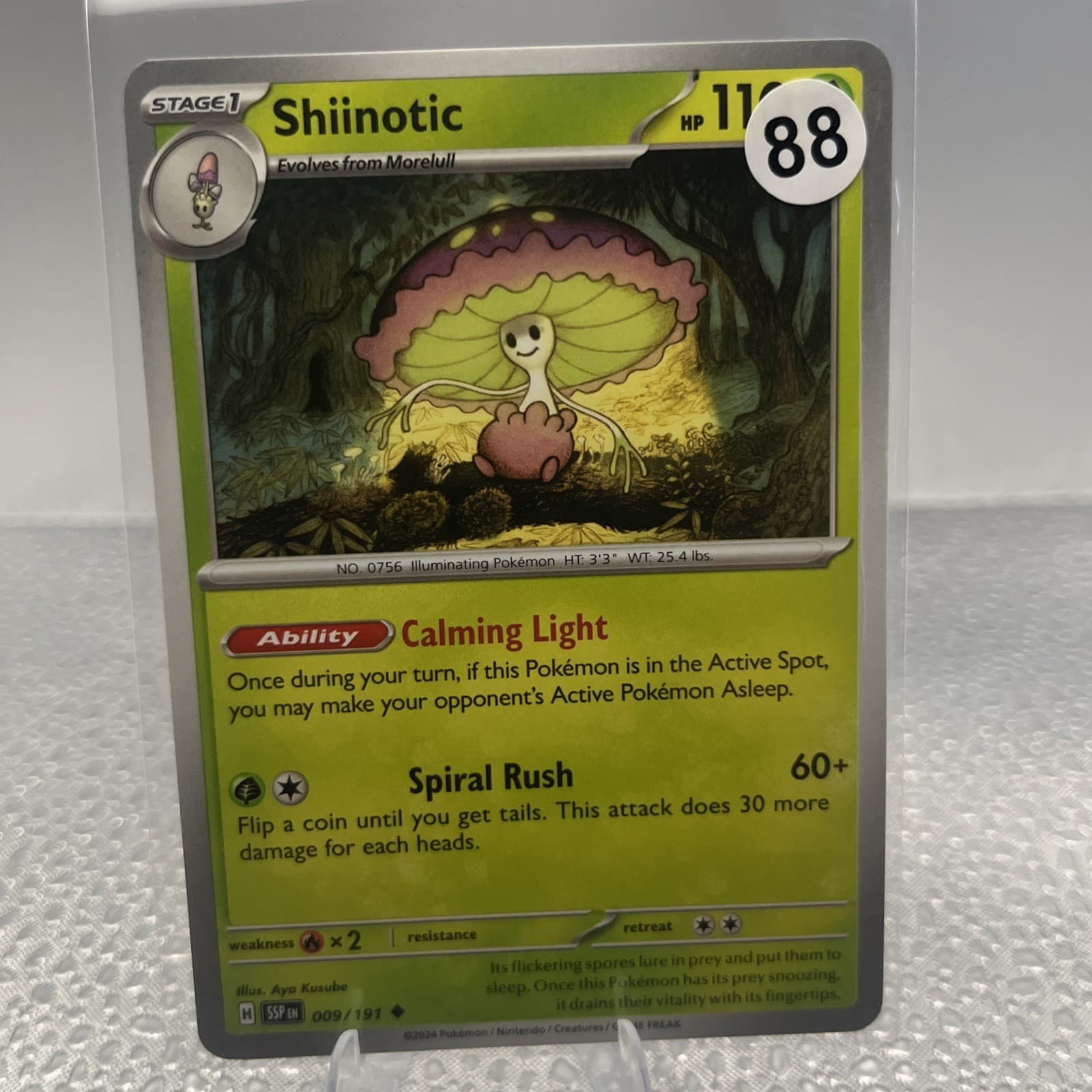 Pokemon TCG Card - Shiinotic 9/191 Uncommon | Surging Sparks (2024) SSP