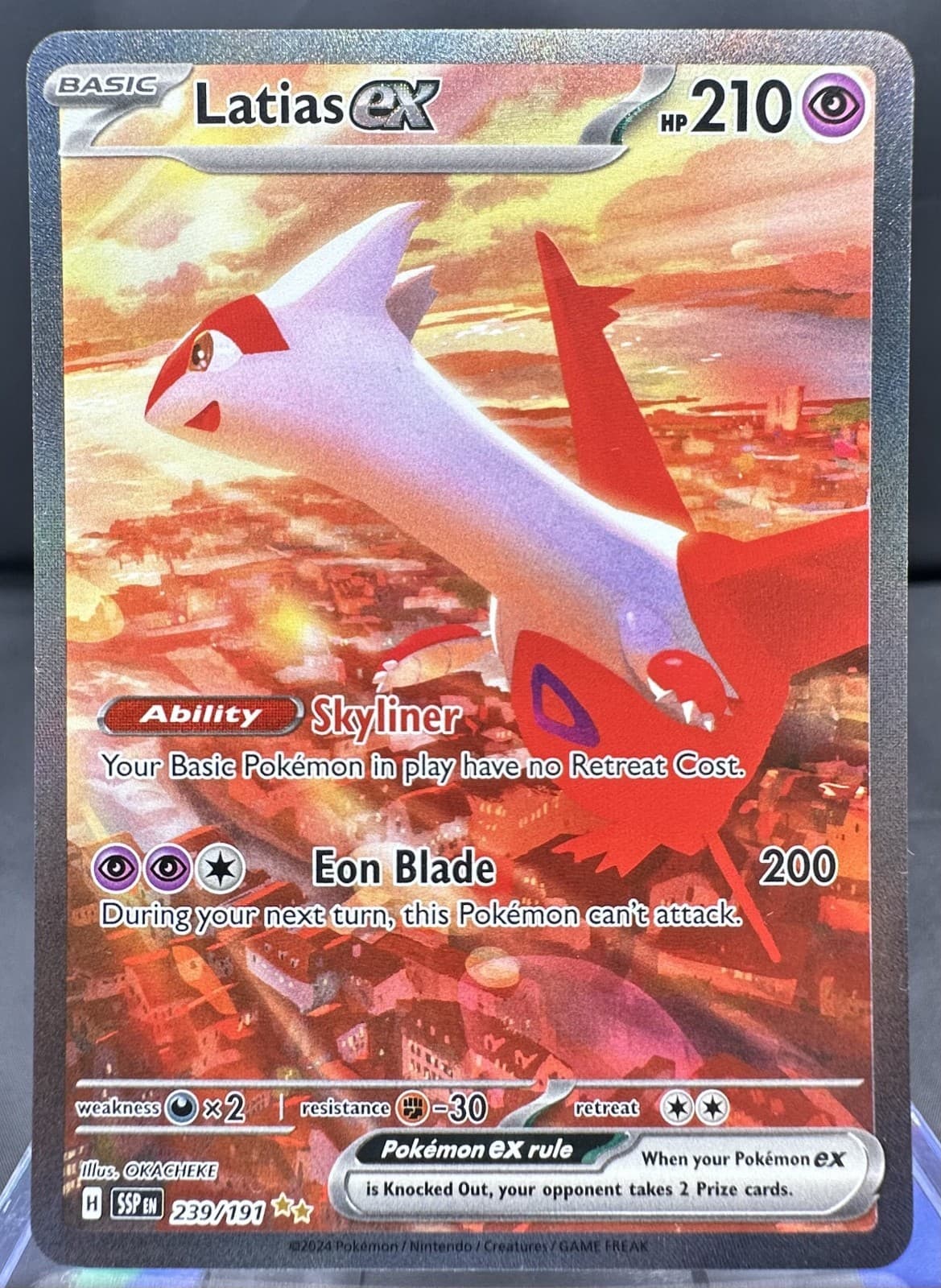 Latias ex 239/191 Sv08: Surging Sparks Holofoil SIR 2024 Pokemon -English