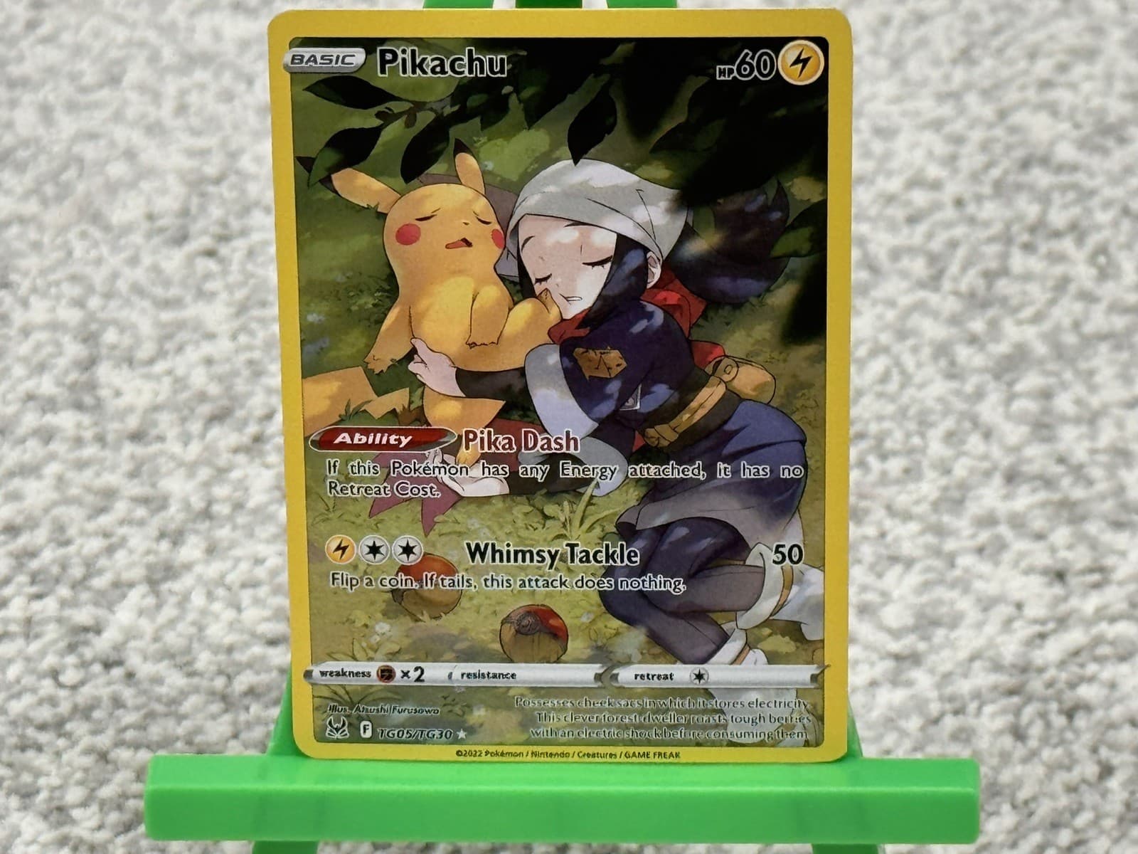 Pikachu TG05/TG30 Holo Lost Origin Trainer Gallery Pokemon NM