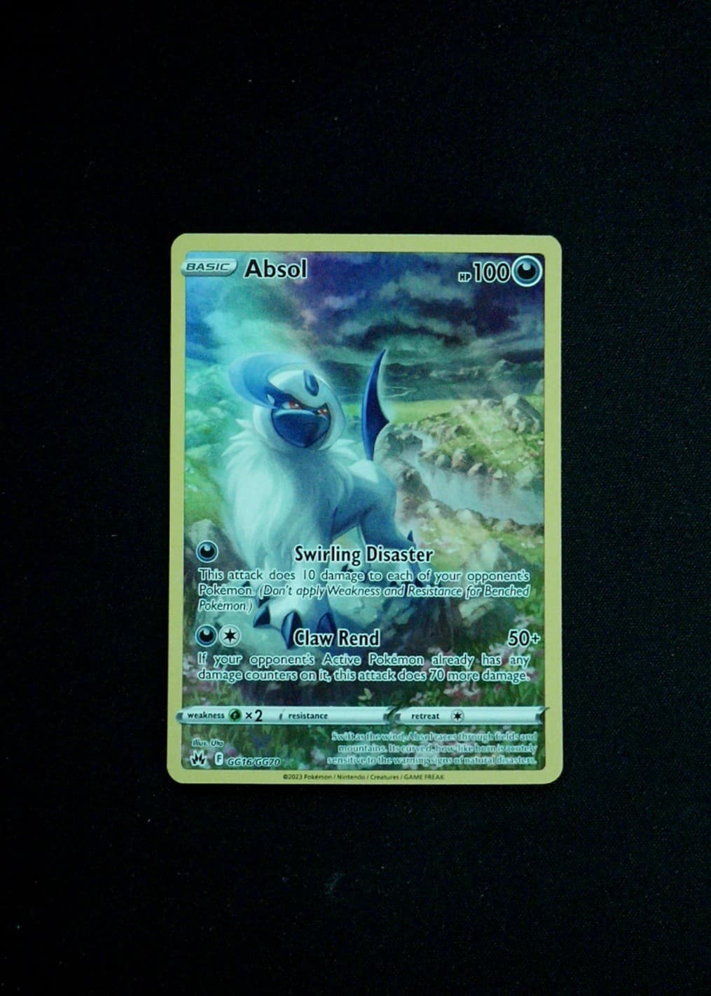 Absol Pokemon SWSH: Crown Zenith: Galarian Gallery CRZ-GG #GG16/GG70 Holo NM
