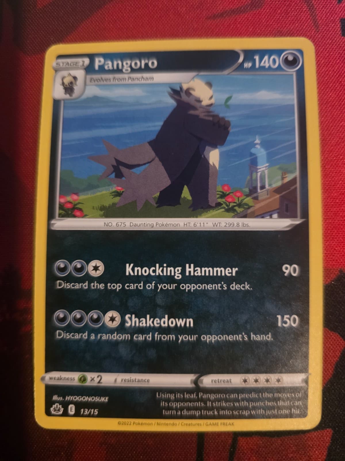 Pokémon TCG Pangoro McDonald's Promos 2022 13/15 Regular Common NM