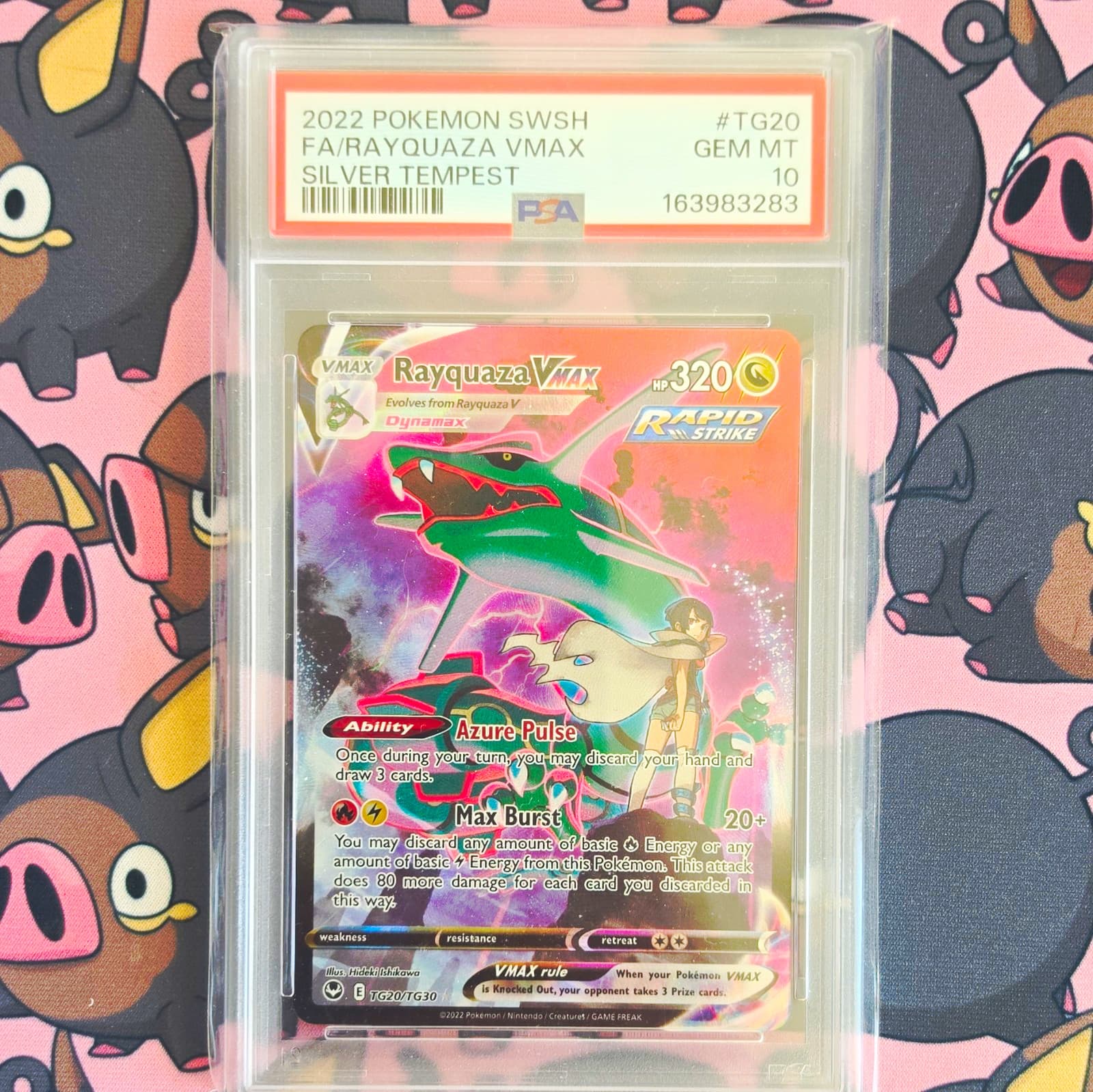 Rayquaza VMAX TG20/TG30 Silver Tempest Trainer Gallery Holo PSA 10