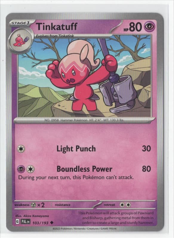 Pokemon Paldea Evolved 103/193 Tinkatuff