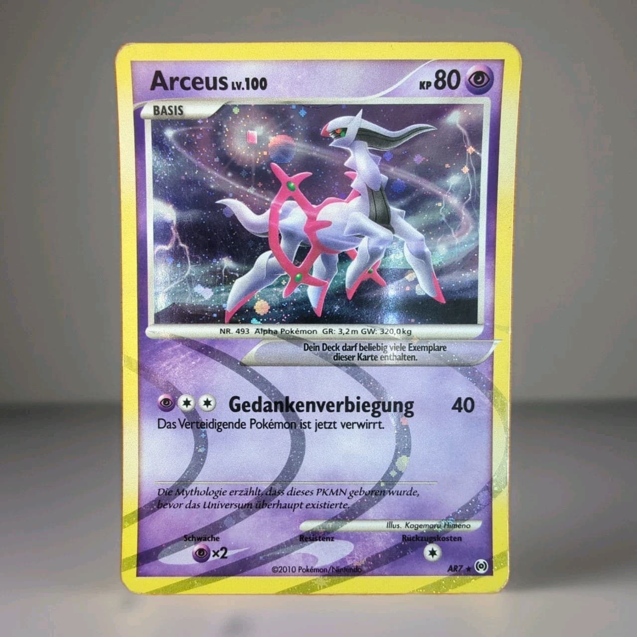 Arceus LV. 100 Holo Pokemon Karte Deutsch AR7 Arceus