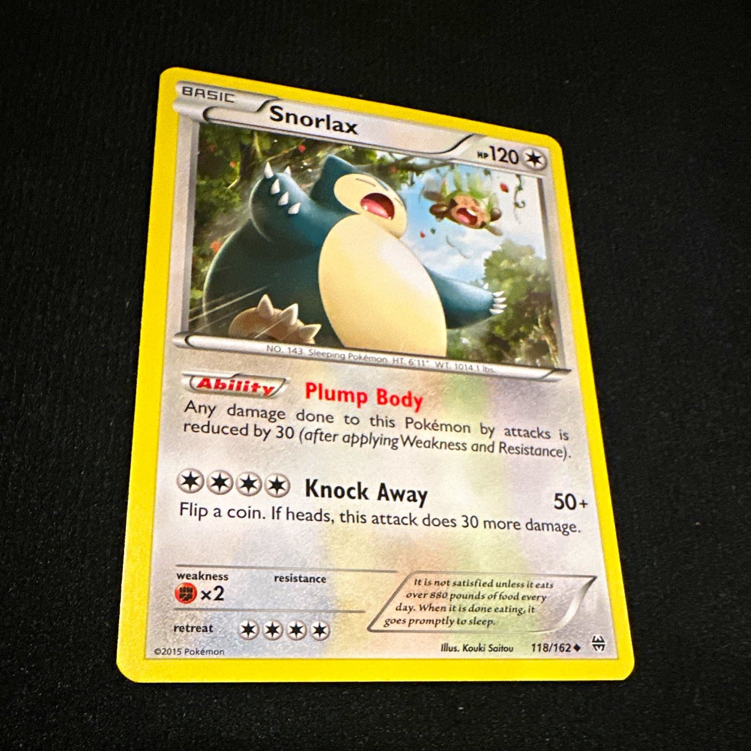 Snorlax 118/162 Breakthrough Unlimited Regular Uncommon English