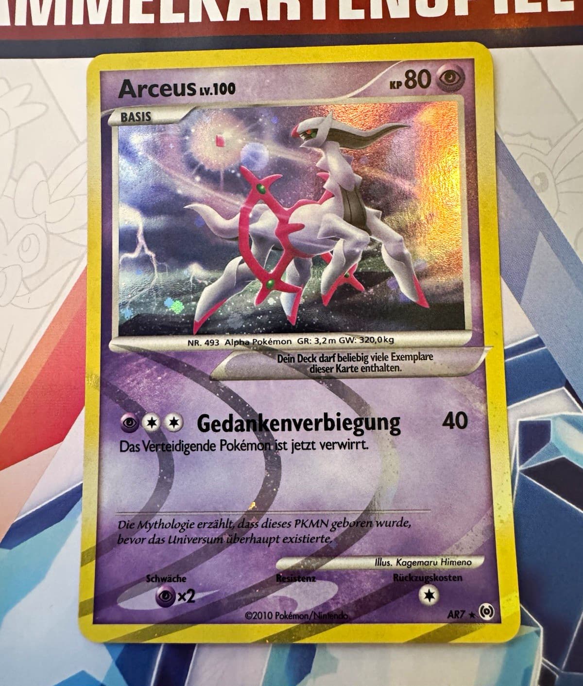 Pokémon TCG - Arceus Lv.100 AR7 - Rare Holo Deutsch