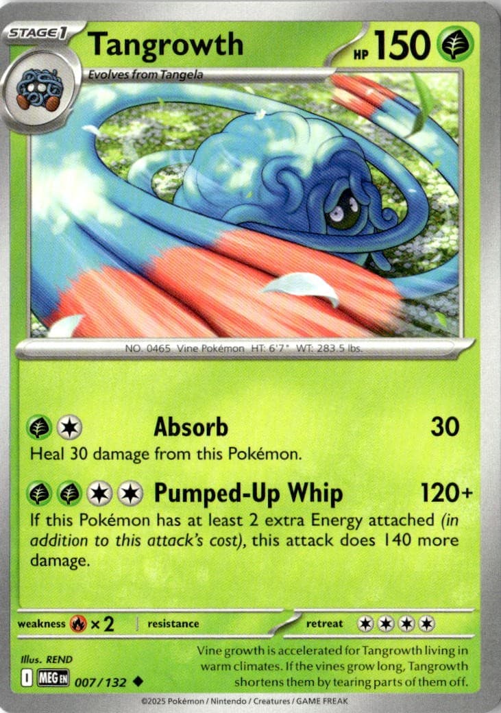 Pokemon TCG Tangrowth 007/132 Normal ME01: Mega Evolution