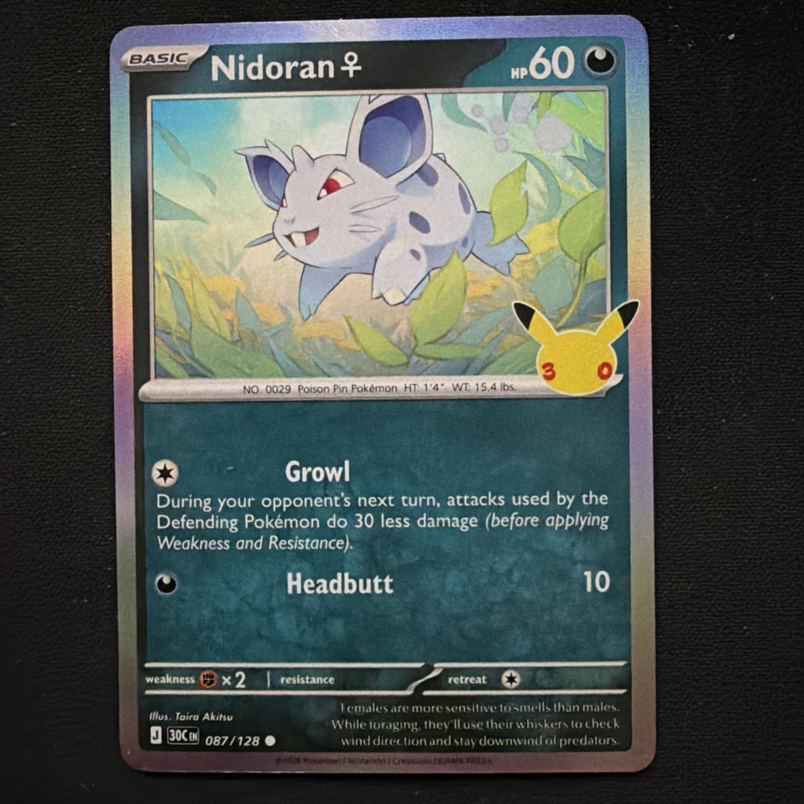Nidoran - 2026 Pokemon 30th Celebration 87/128