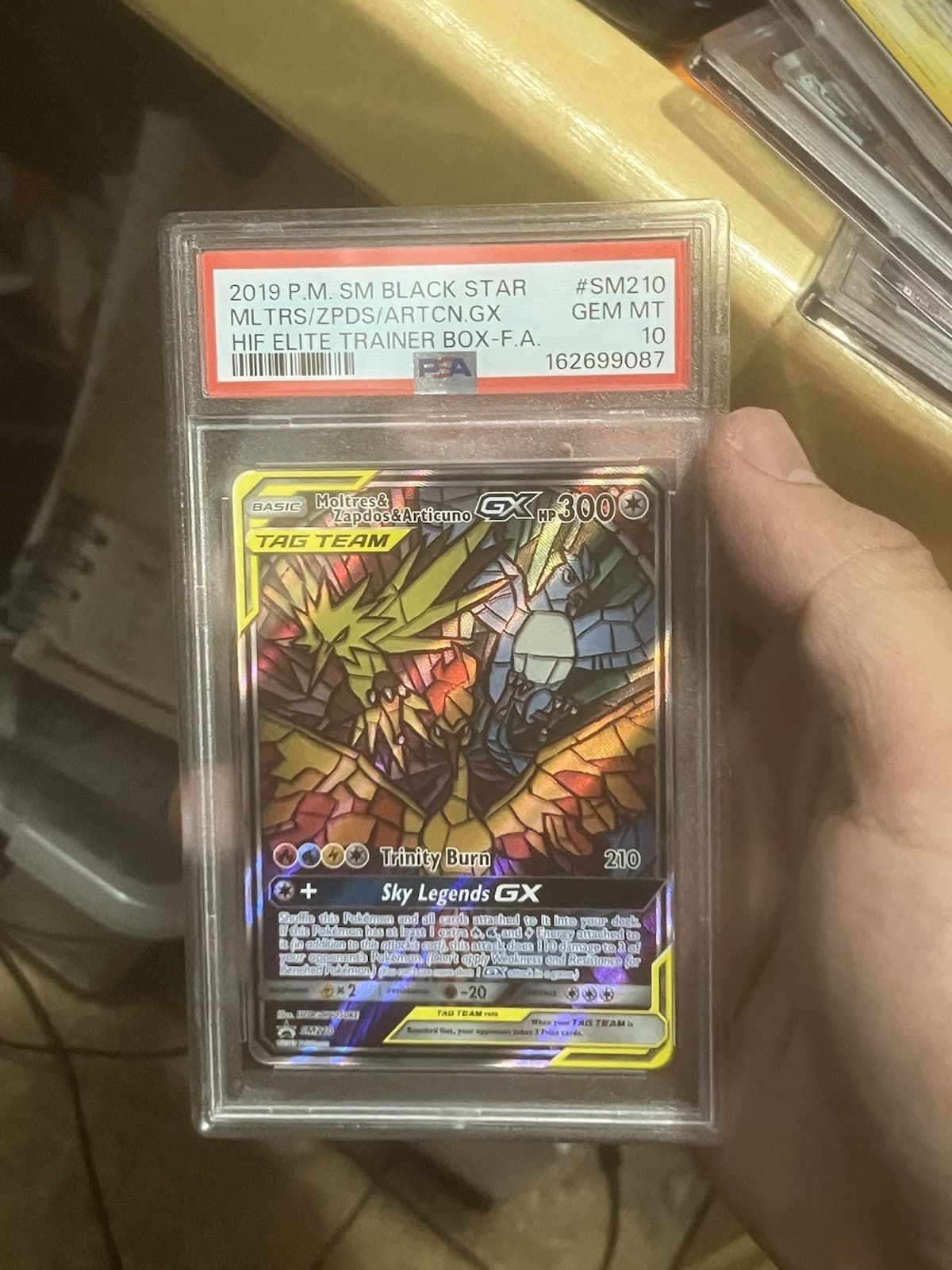 The Pokémon Company Moltres & Zapdos & Articuno GX SM210 Promo Holo PSA 10