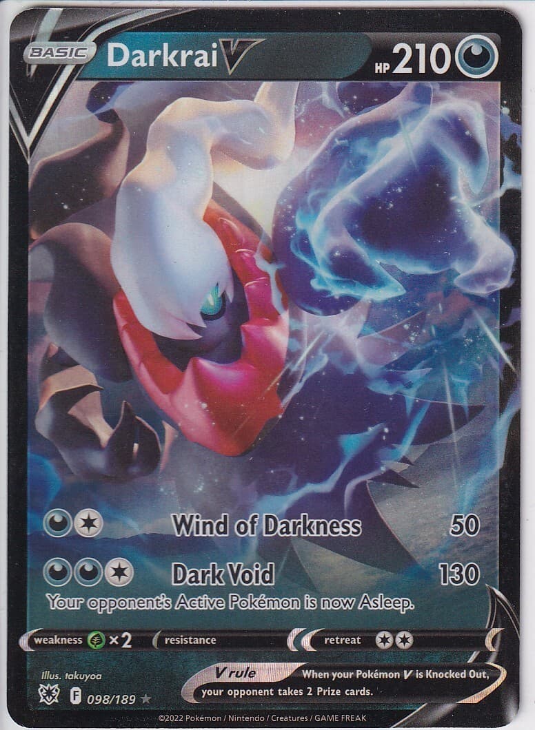 Pokemon Darkrai V - Ultra Rare - 98/189 - Astral Radiance NM/MINT