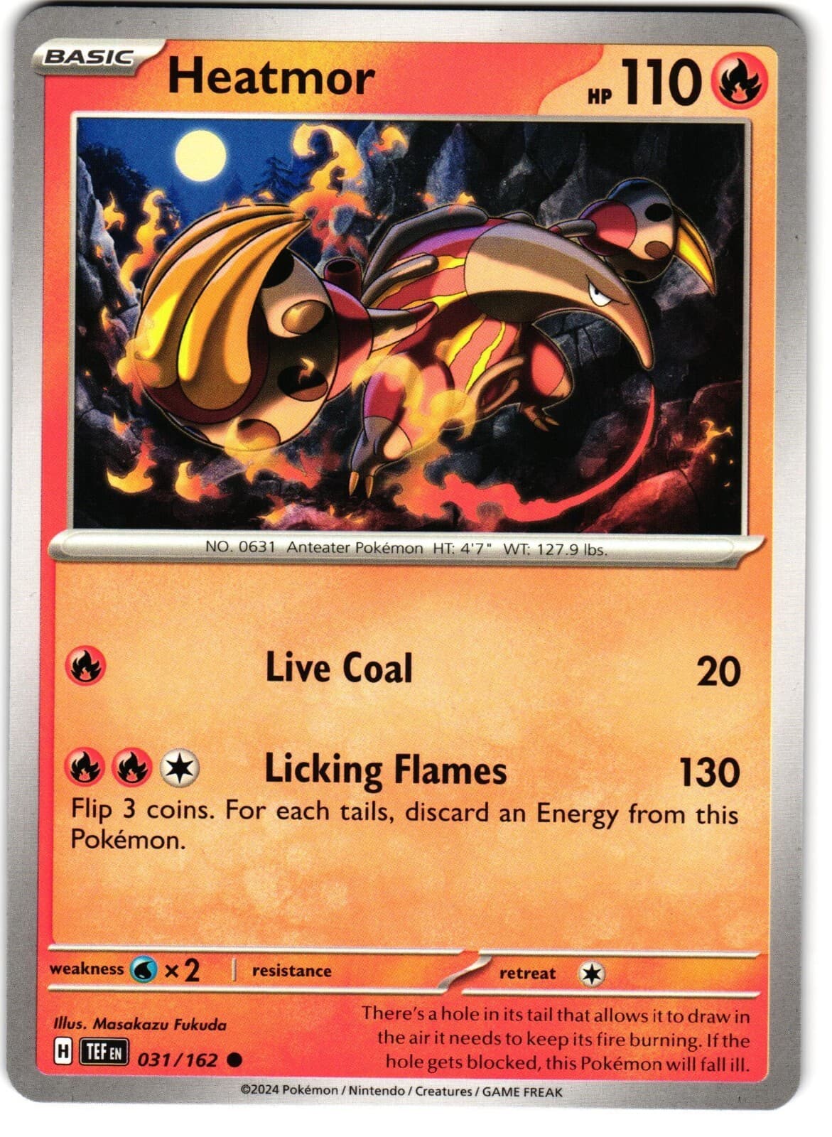 Heatmor 31/162 Pokemon SV: Temporal Forces
