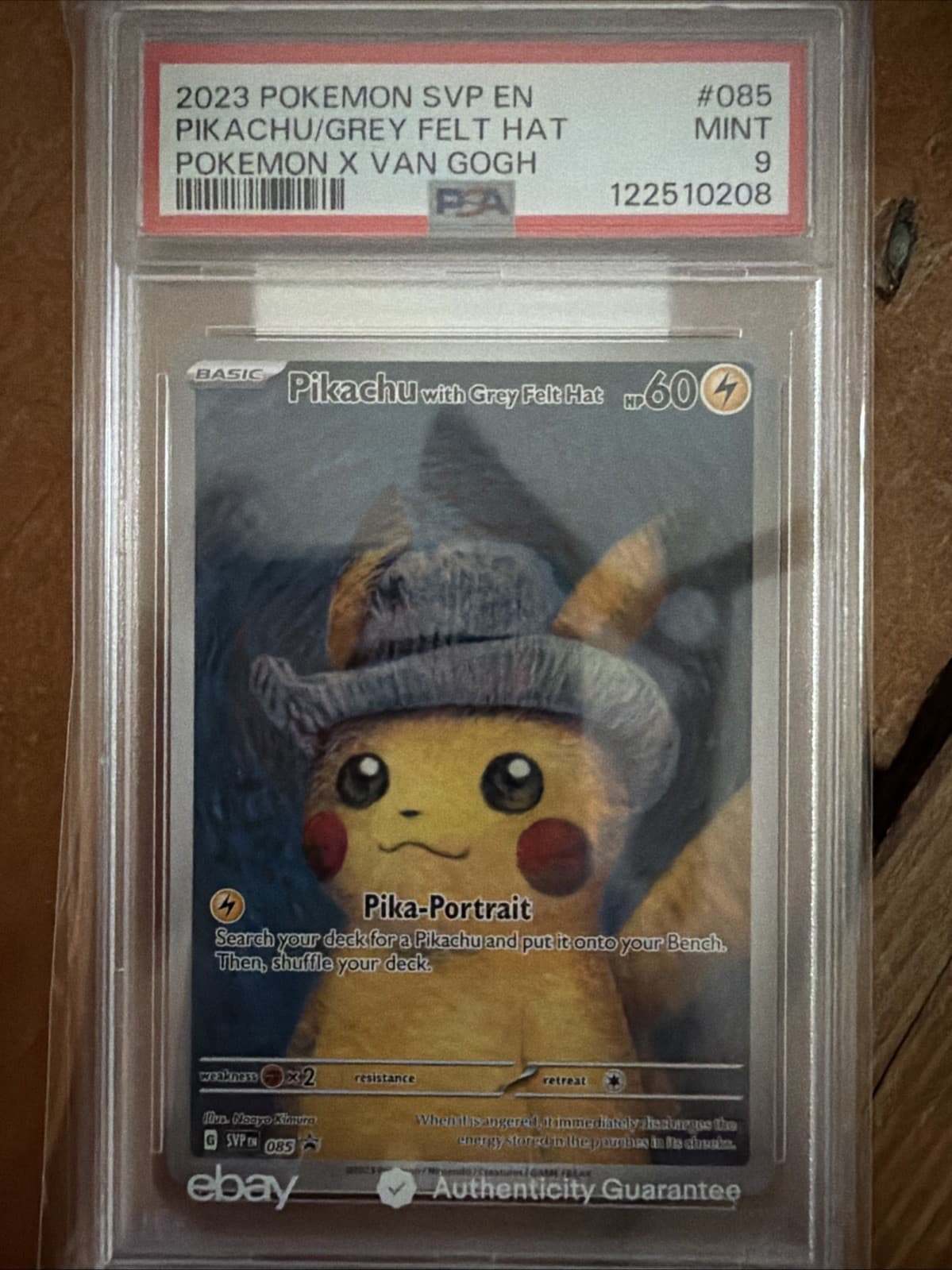 Pikachu with Grey Felt Hat 85 Sv: Scarlet & Violet Promo Cards Regular PSA 9