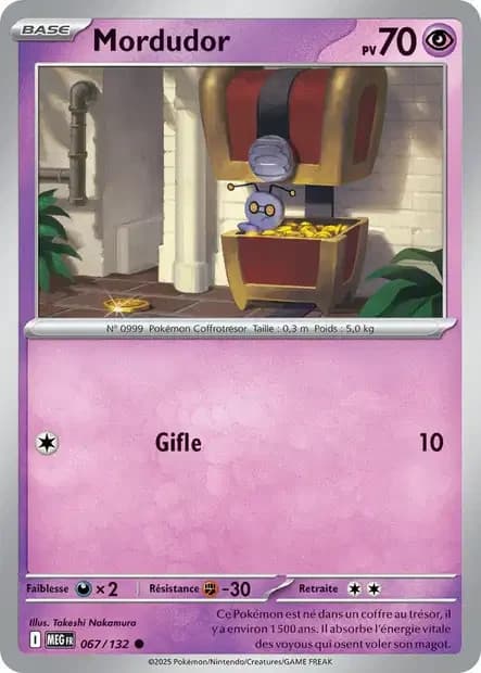 Carte Pokémon Mordudor 67/132 MEG ME01 Méga-Evolution FR NEUVE