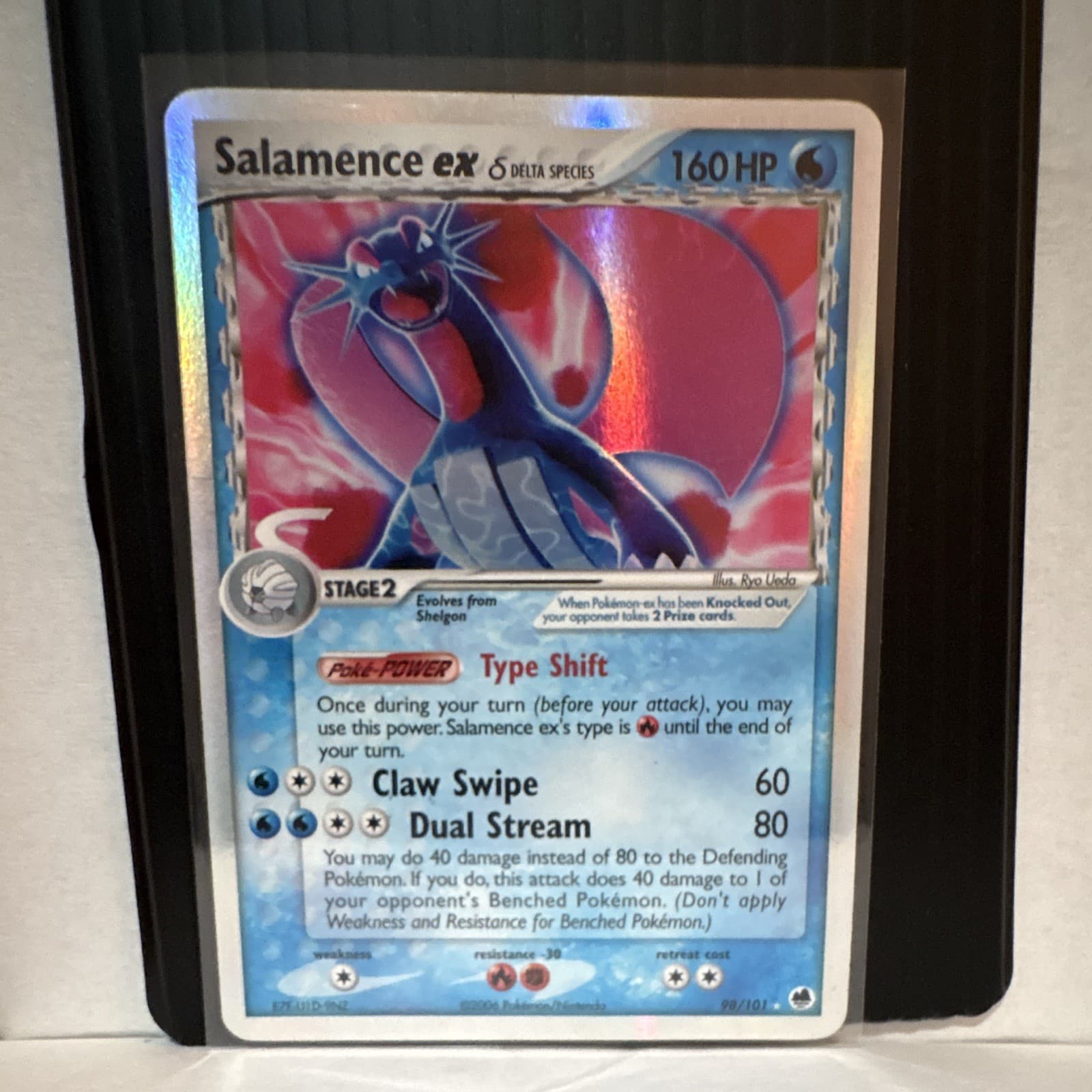 Salamence ex (Delta Species) 98/101 EX Dragon Frontiers Holo