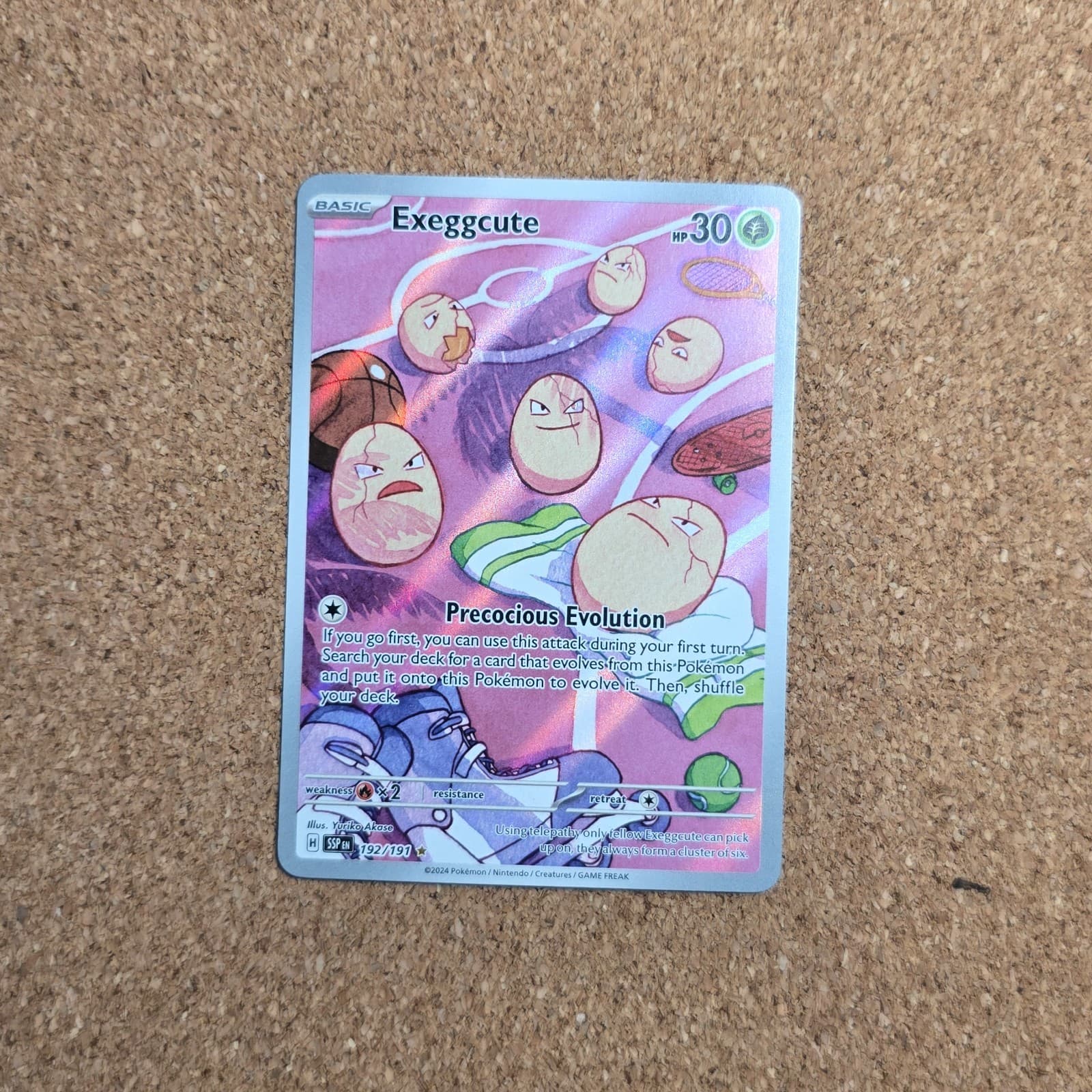 #2 Exeggcute 192/191 Illustration Rare Surging Sparks Pokémon Card *CZ