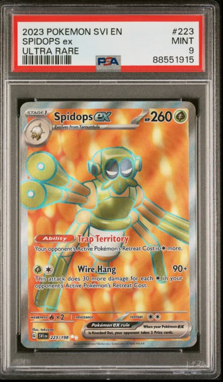 2023 Pokemon Svi En-Scarlet & Violet Spidops Ex #223 PSA 9