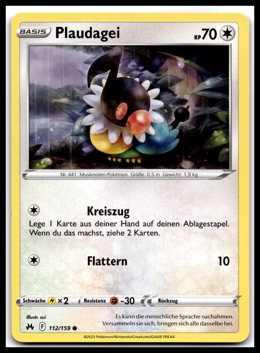 Plaudagei 112 Zenit der Könige Pokemon TCG