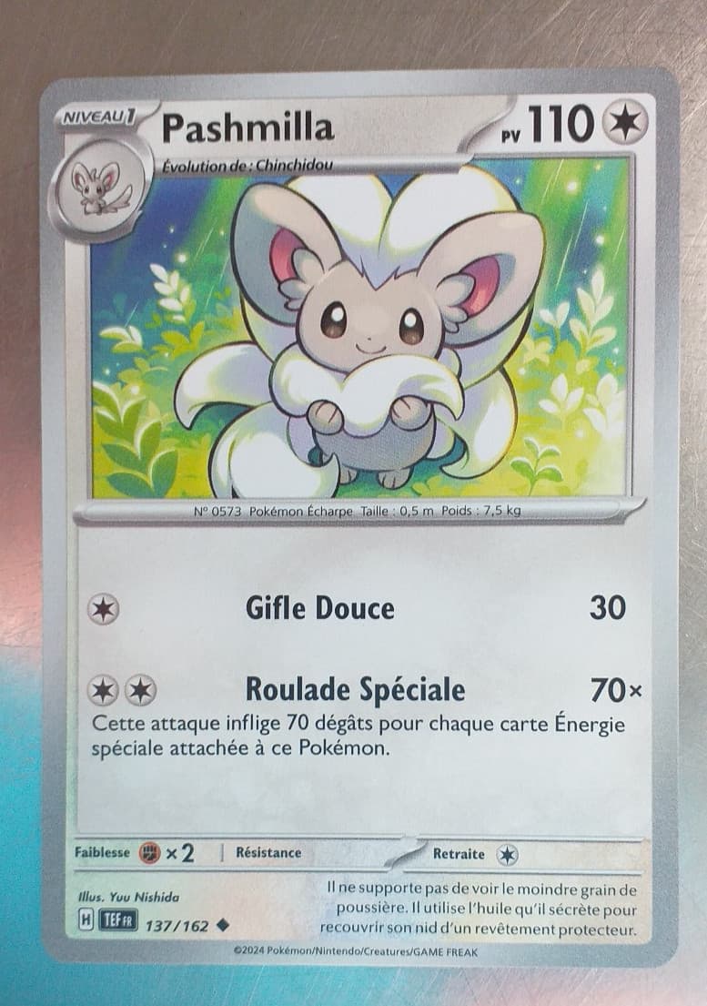 Carte Pokémon Forces Temporelles Pashmilla 137/162