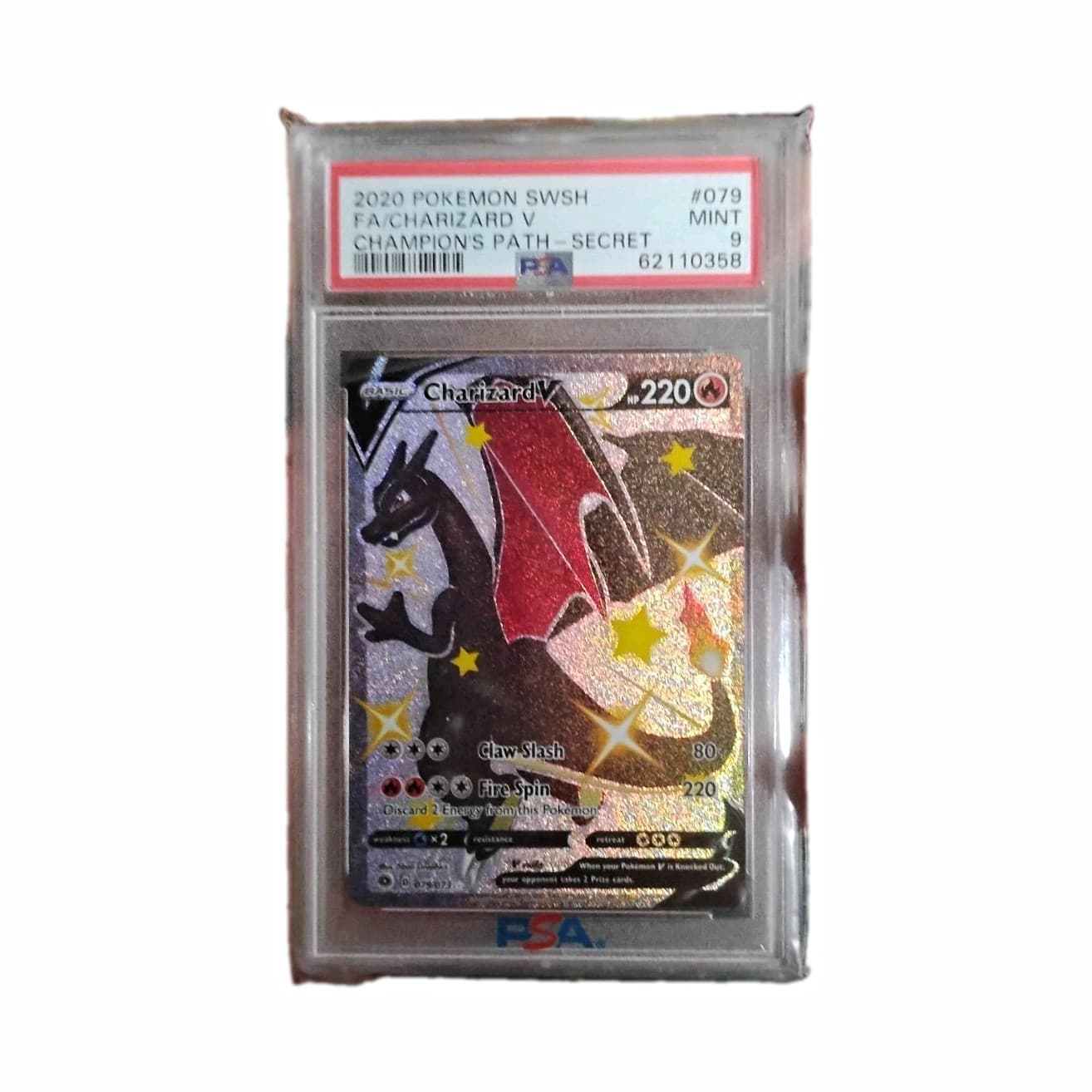 The Pokémon Company Charizard V Champions Path Secret Rare Holo 79/73 PSA 9