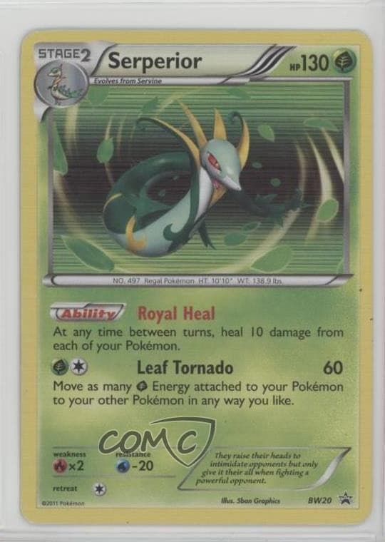 Serperior Pokémon Black & White Black Star Promo #BW20