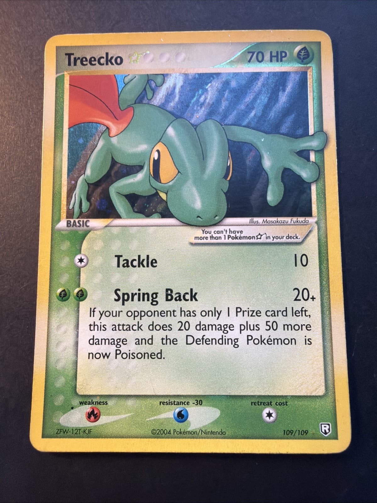 Treecko Star 109/109 EX Team Rocket Returns Holo