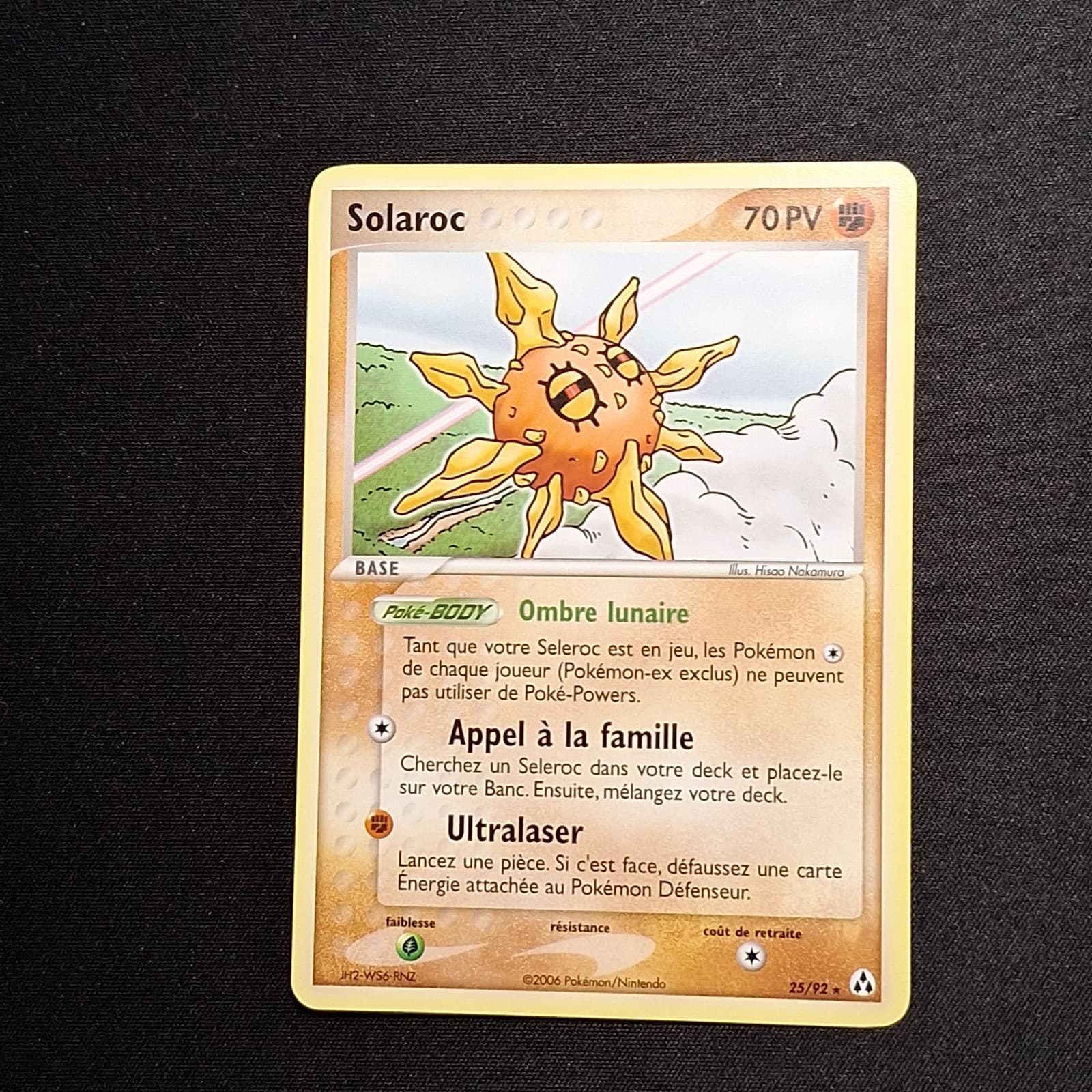 Solaroc 25/92 EX Créateurs de Légendes Carte Pokemon FR