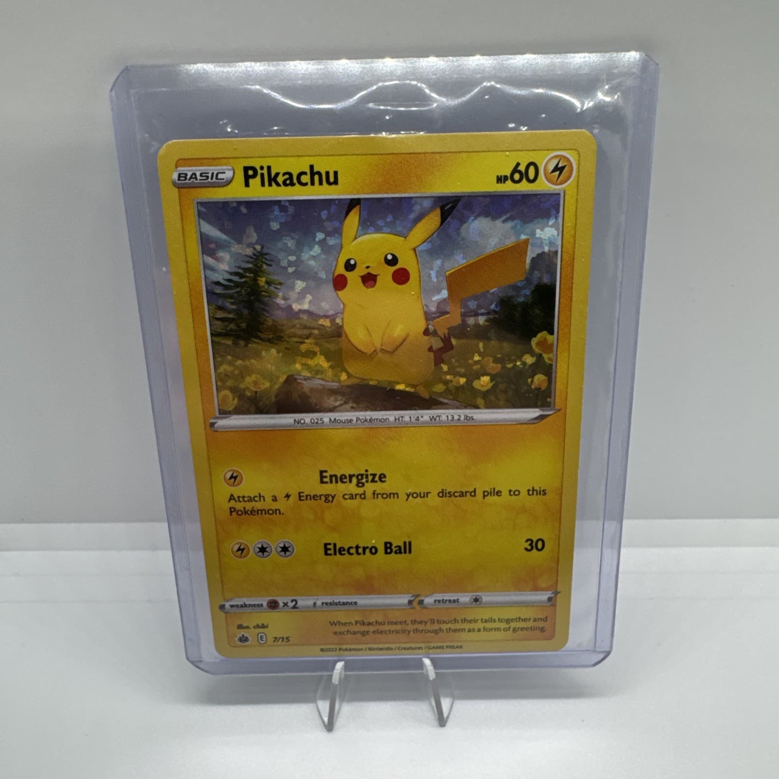 Pikachu 7/15 Confetti Holo McDonald's Collection 2022 Match Battle Pokemon ⭐️