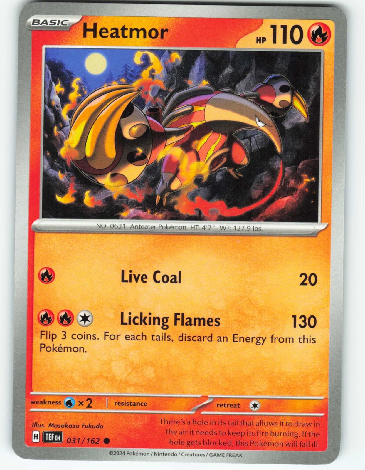 Heatmor - 31/162 Temporal Forces - Pokémon TCG - 2024