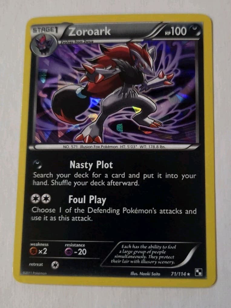 Zoroark 71/114 Black & White Holo Pokemon