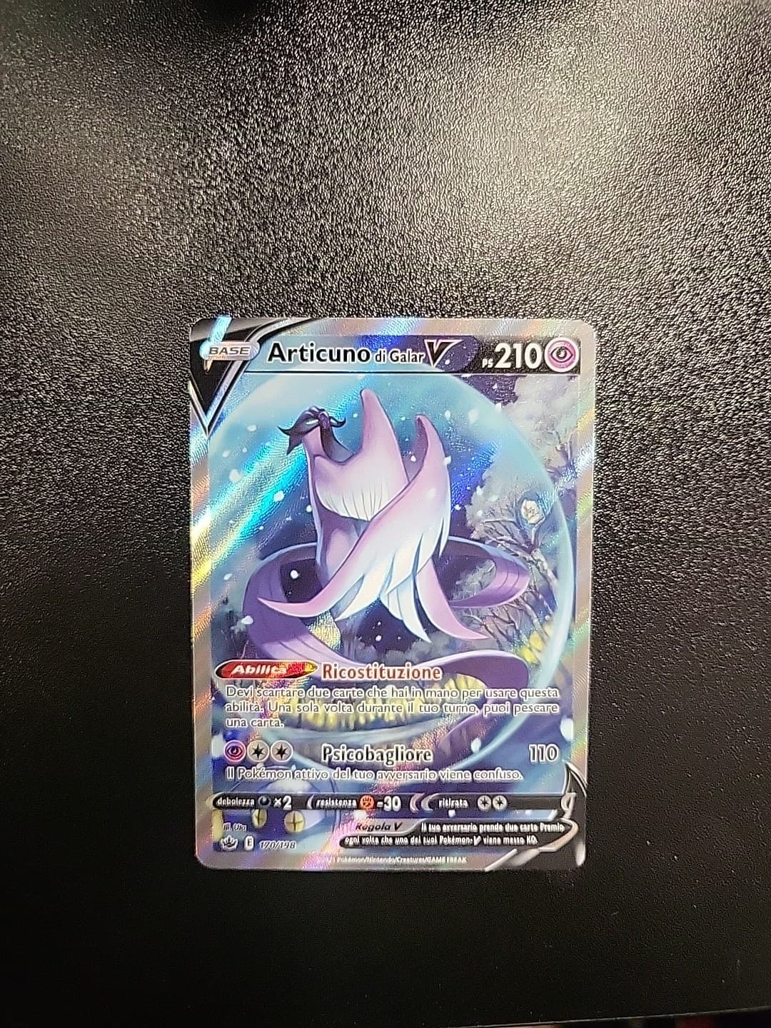ARTICUNO di Galar V 170/198 Regno Glaciale - 2021 ITA ITALIANO GOOD