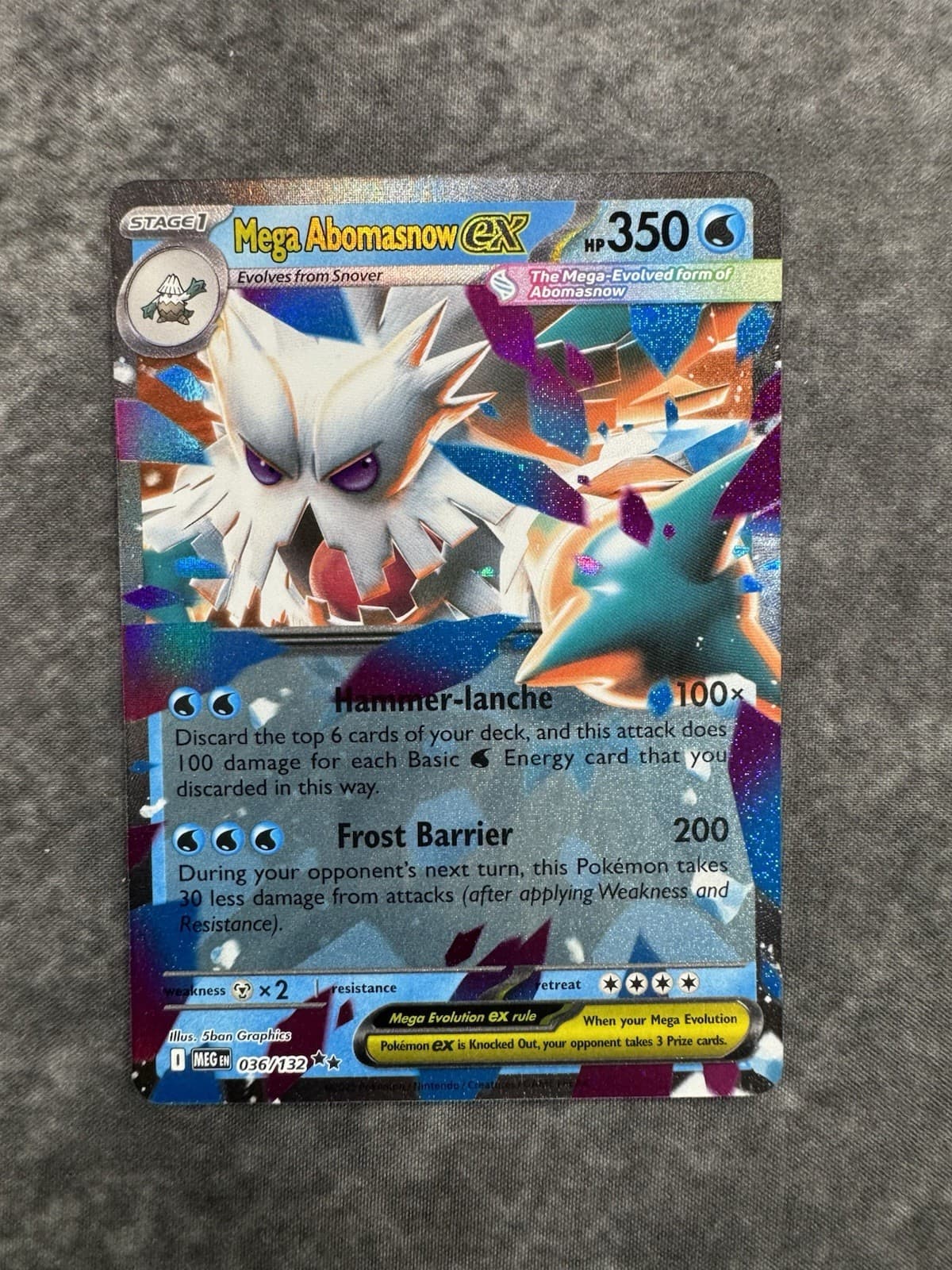 Pokémon TCG Mega Evolutions Mega Abomasnow EX 36/132 MINT MT