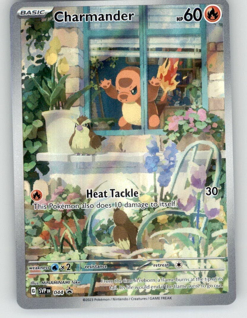 Pokemon Scarlet & Violet Black Star Promos Charmander Illustration Rare 044 NM