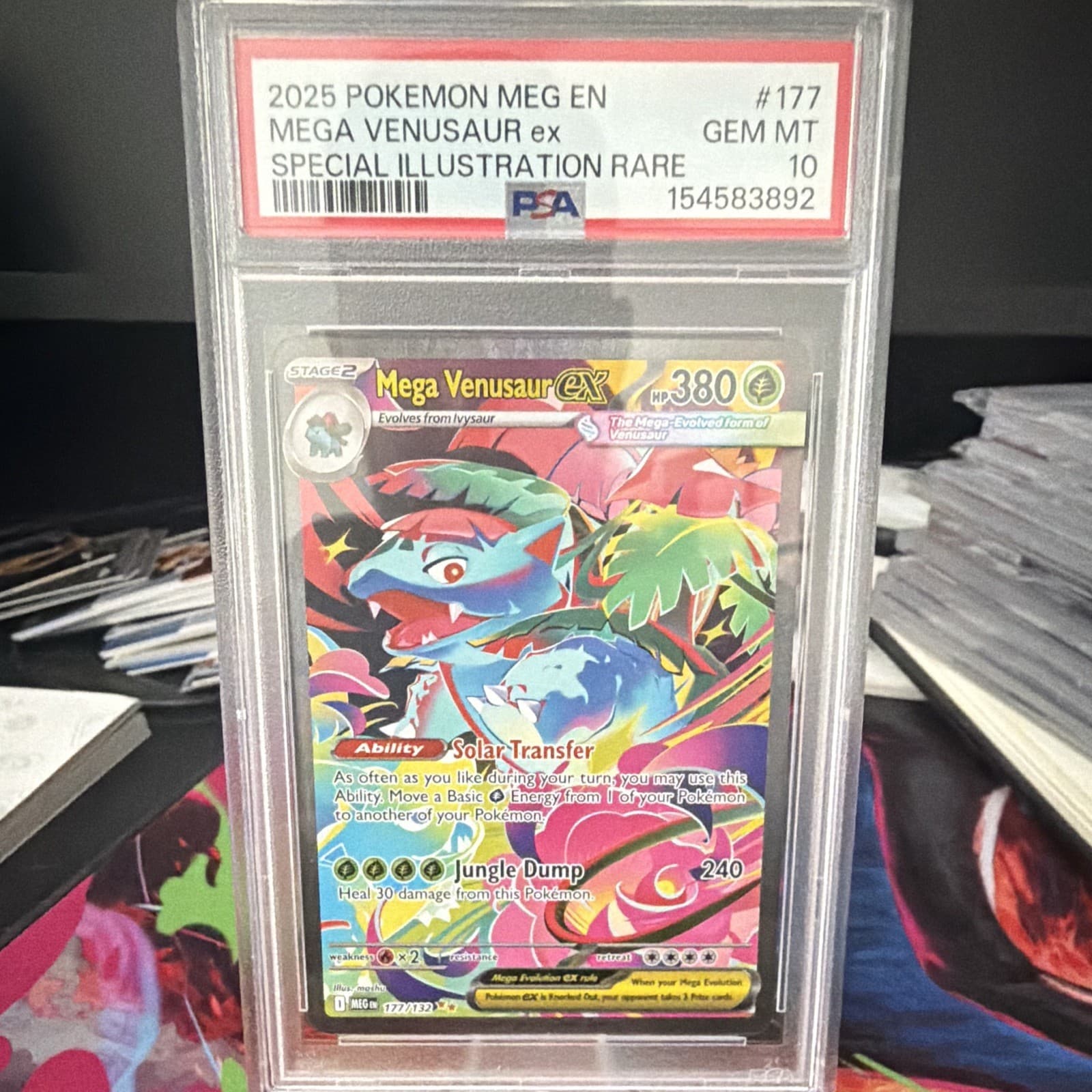 Mega Venusaur ex 177/132 Me01: Mega Evolution Holo PSA 10