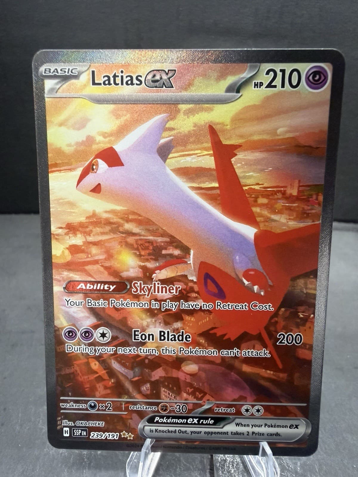 Latias ex 239/191 Sv08: Surging Sparks Holo Special Illustration Rare Pokémon 🔥